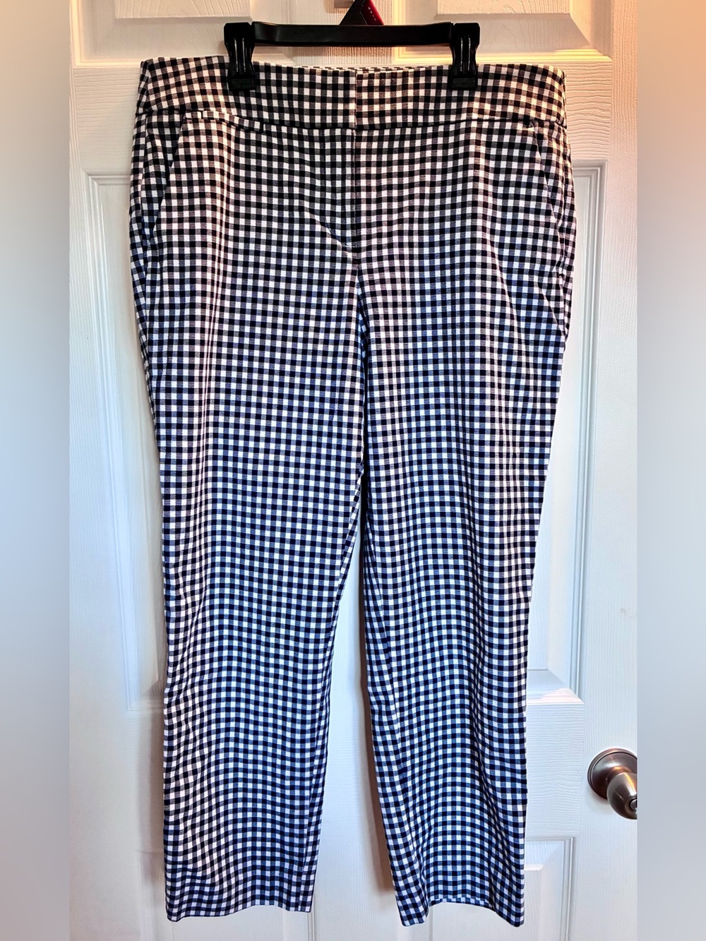 Loft women’s sz 10 Black & White Gingham Pants